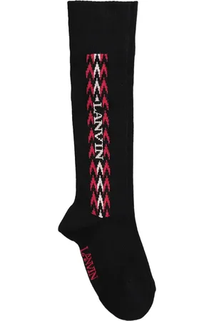 Lanvin Calcetines con logo en intarsia