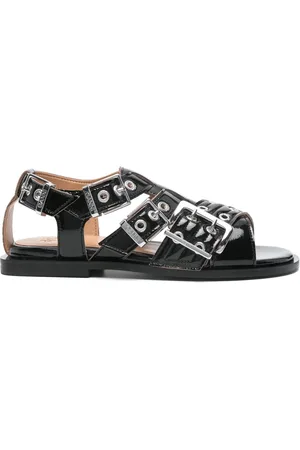 Ganni Sandalias con detalle de ojales