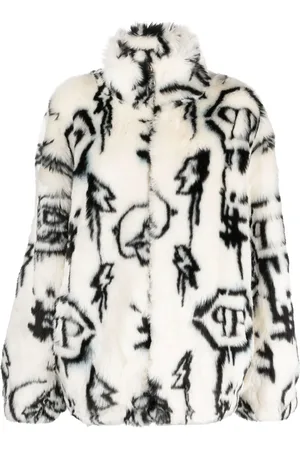 Philipp Plein Abrigo con monograma estampado