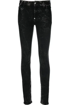 Philipp Plein Vaqueros skinny con calavera bordada