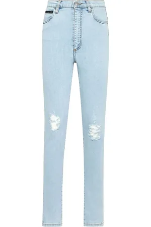 Philipp Plein Vaqueros skinny de talle alto