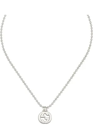 Gucci Collar Interlocking en plata de ley