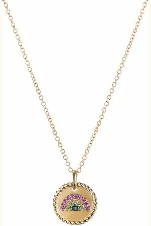 David Yurman Collar Rainbow Collectible en oro amarillo de 18 ct con zafiro