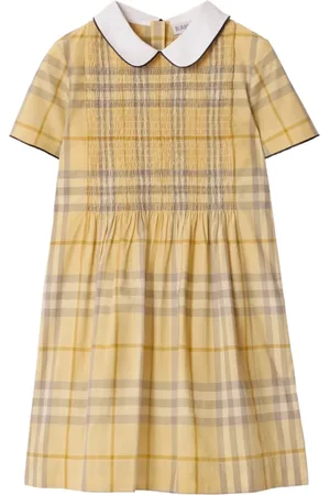 Burberry Vestido de algodón a cuadros