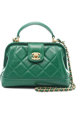 CHANEL Bolso de hombro de piel en matelassé 2021