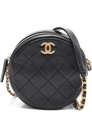 CHANEL Bolso de hombro de piel con efecto matelassé 2021