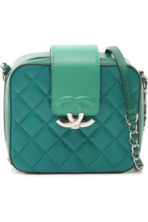 CHANEL Bolso de hombro con acolchado de rombos 2017-2018