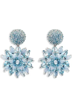 Oscar de la Renta Pendientes con detalle floral