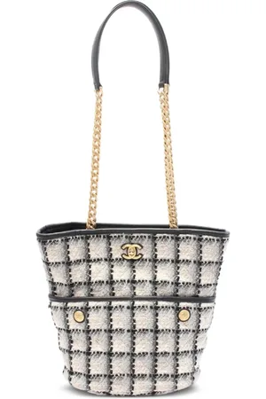 CHANEL Bolso de hombro Coco Mark de tweed 2021