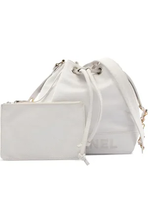 CHANEL Bolso bombonera con logo estampado 1996-1997