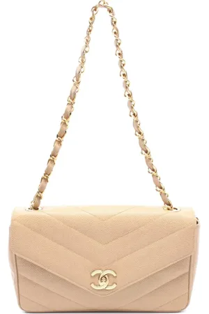 CHANEL Bolso de hombro con costuras chevron 1994-1996