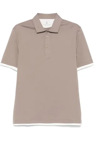 Brunello Cucinelli Polo de manga corta de algodón