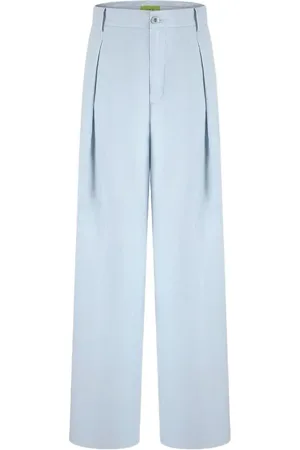SHANGHAI TANG Pantalones rectos de lino