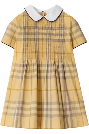 Burberry Vestido de algodón a cuadros