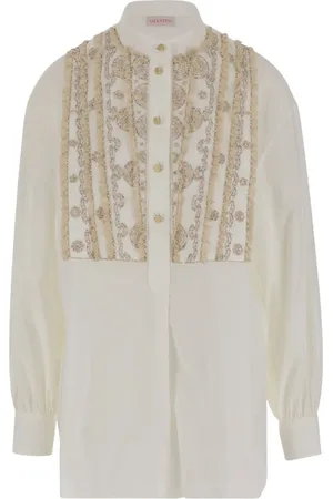 VALENTINO GARAVANI Camisa con cuentas bordadas