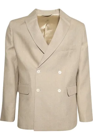 BODE Blazer de lino con doble botonadura
