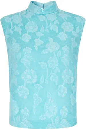 SHANGHAI TANG Top con motivo floral