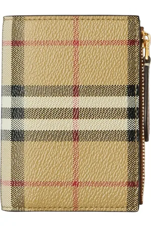 Burberry Billetera pequeña a cuadros