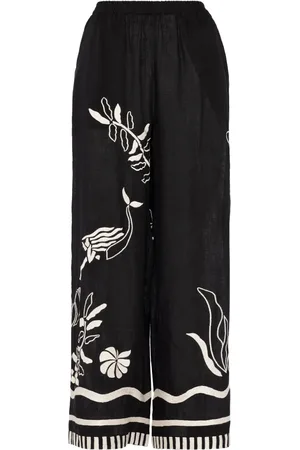 ERES Pantalones anchos con motivo floral