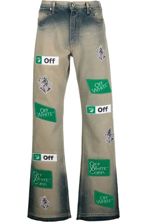 OFF-WHITE Vaqueros Diag con múltiples logos
