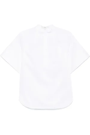 tibi Blusa de popelina con manga raglán