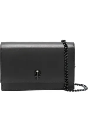 Alexander McQueen Bandolera mini con aplique de calavera