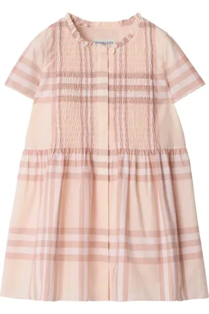 Burberry Vestido de algodón a cuadros
