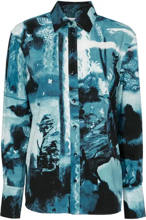 Erdem Camisa con estampado gráfico