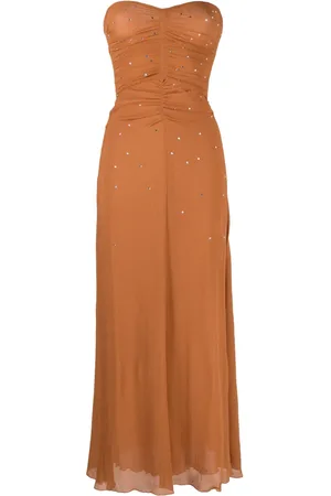 FORTE FORTE Vestido largo con detalles de cristal