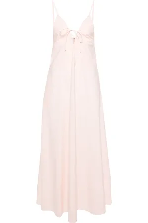 FORTE FORTE Vestido largo acampanado con cordones