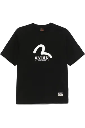 Evisu Camiseta con logo estampado