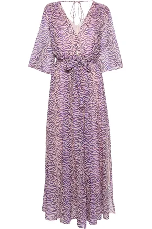 FORTE FORTE Vestido largo con estampado de cebra