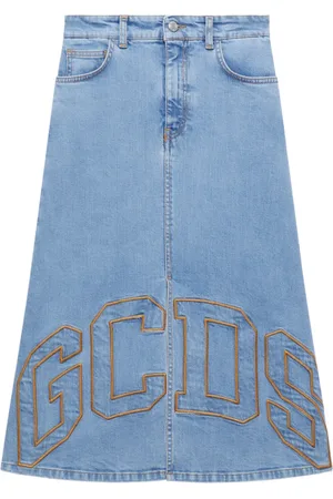 GCDS Falda con logo bordado