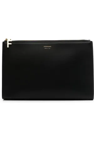 Salvatore Ferragamo Estuche de maquillaje de cuero