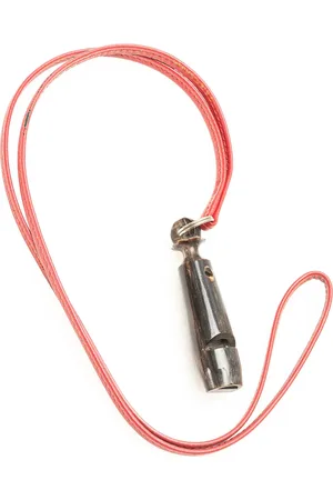 Hermès Collar con colgante Whistle de piel y madera 2000-2024