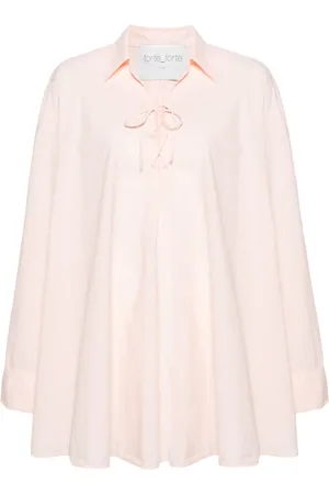 FORTE FORTE Vestido camisero con cordones
