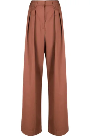 FORTE FORTE Pantalones anchos con pliegues