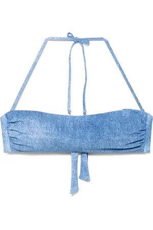 FISICO Top de bikini con efecto vaquero