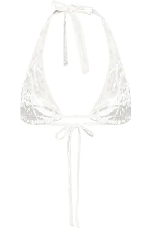 FORTE FORTE Top de bikini con diseño triangular