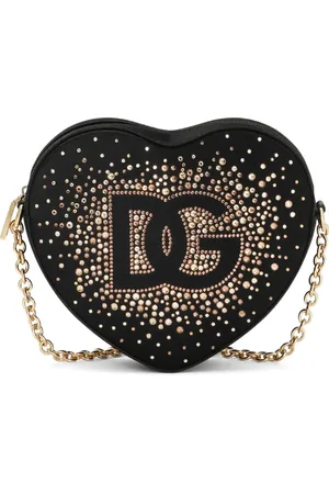 Dolce & Gabbana Bolso con forma de corazón con apliques de cristal