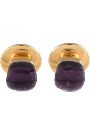 Pomellato Pendientes Nudo en oro rosa de 18 ct con amatista