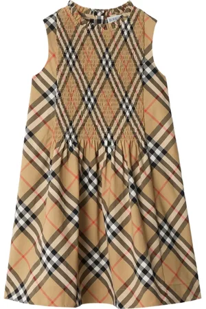 Burberry Vestido de popelina a cuadros