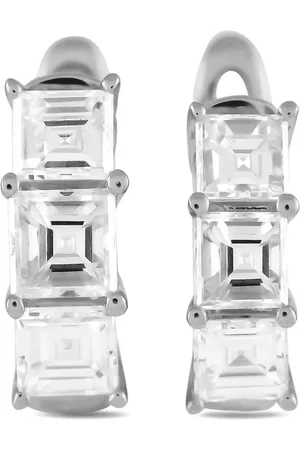 LB Exclusive Pendientes de aro en oro de 18 ct con diamantes