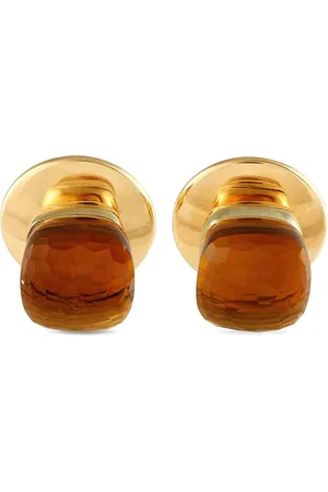 Pomellato Pendientes Nudo en oro amarillo de 18 ct con citrino