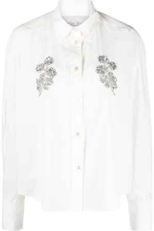 FORTE FORTE Camisa con aplique floral