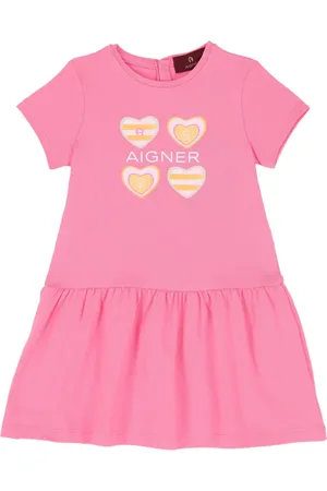 Aigner Vestido acampanado con corazón estampado