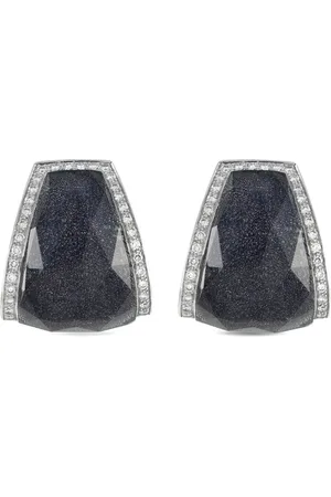 STEPHEN WEBSTER Pendientes de clip Crystal Haze en oro blanco de 18 ct con diamantes