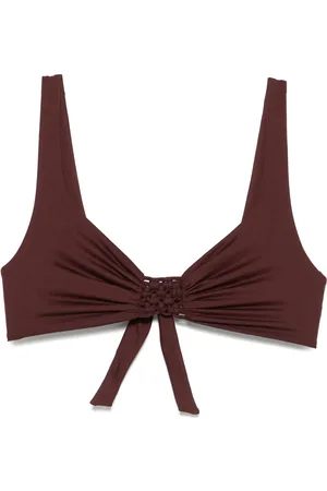 FISICO Top de bikini con detalle de macramé
