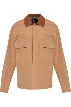 Fendi Sobrecamisa con cuello en contraste