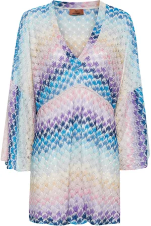 Missoni Vestido de playa de punto en zigzag